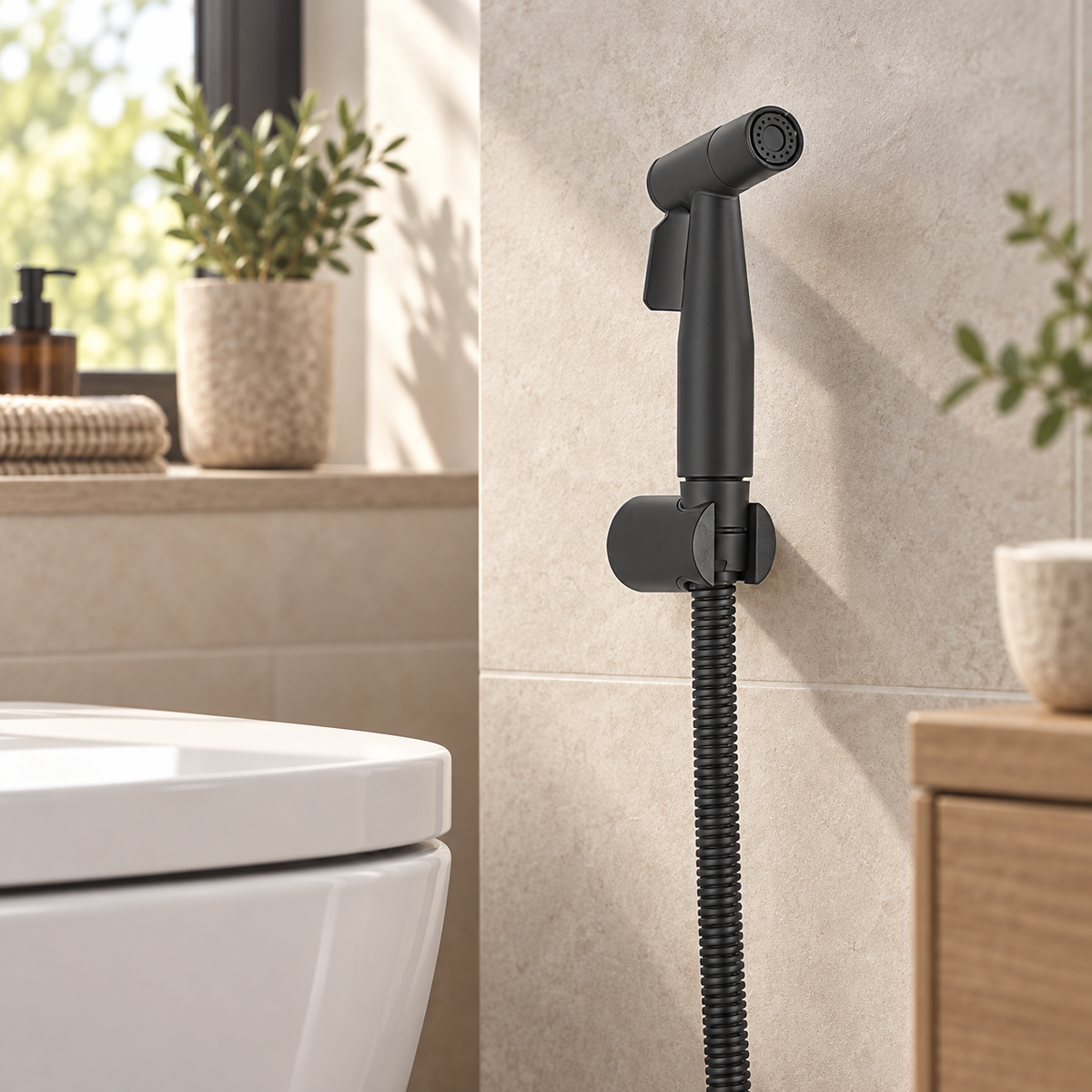 Ducha de mano para bidé Nova — Negro