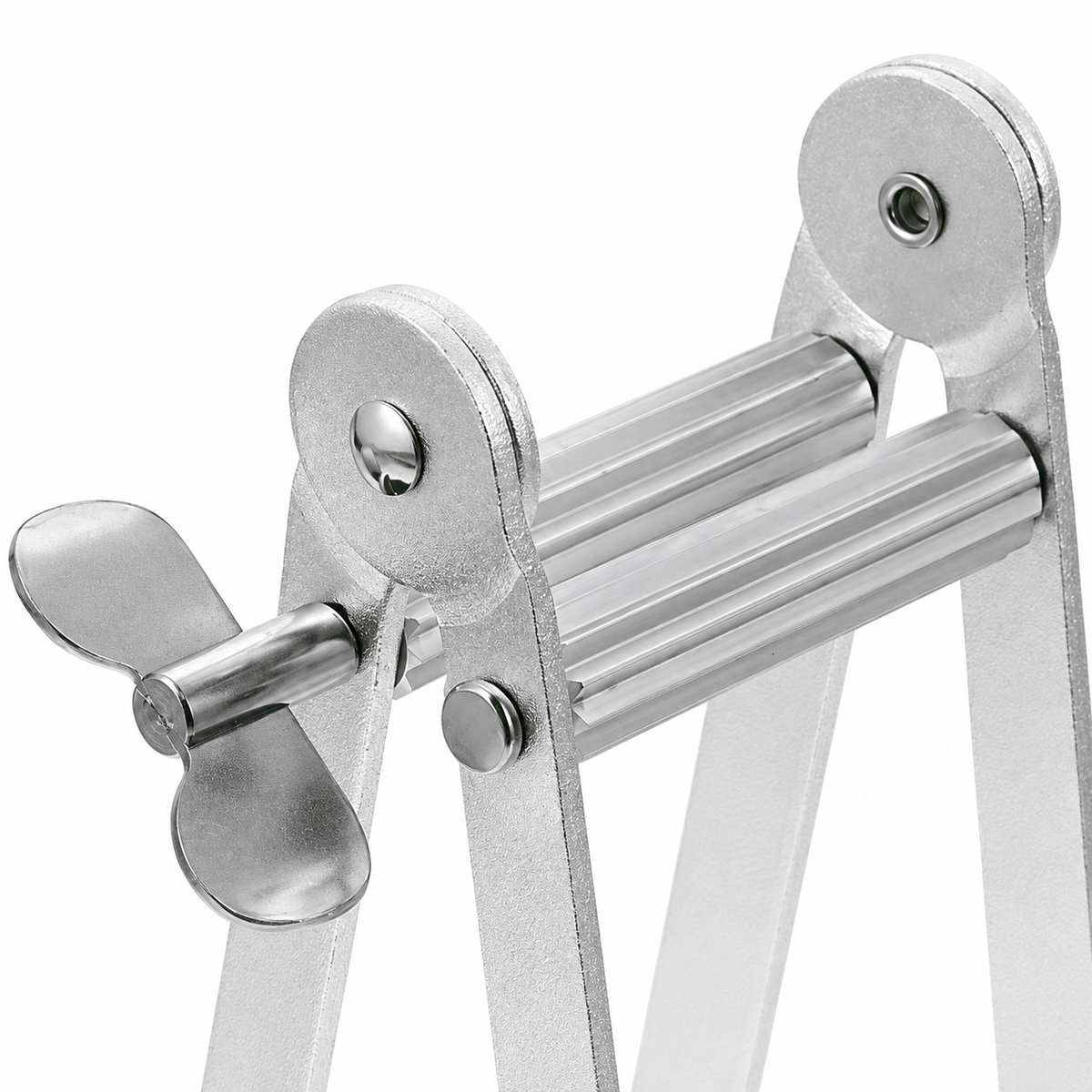 Rodillo manual para tubos — una unidad plateada — D1
