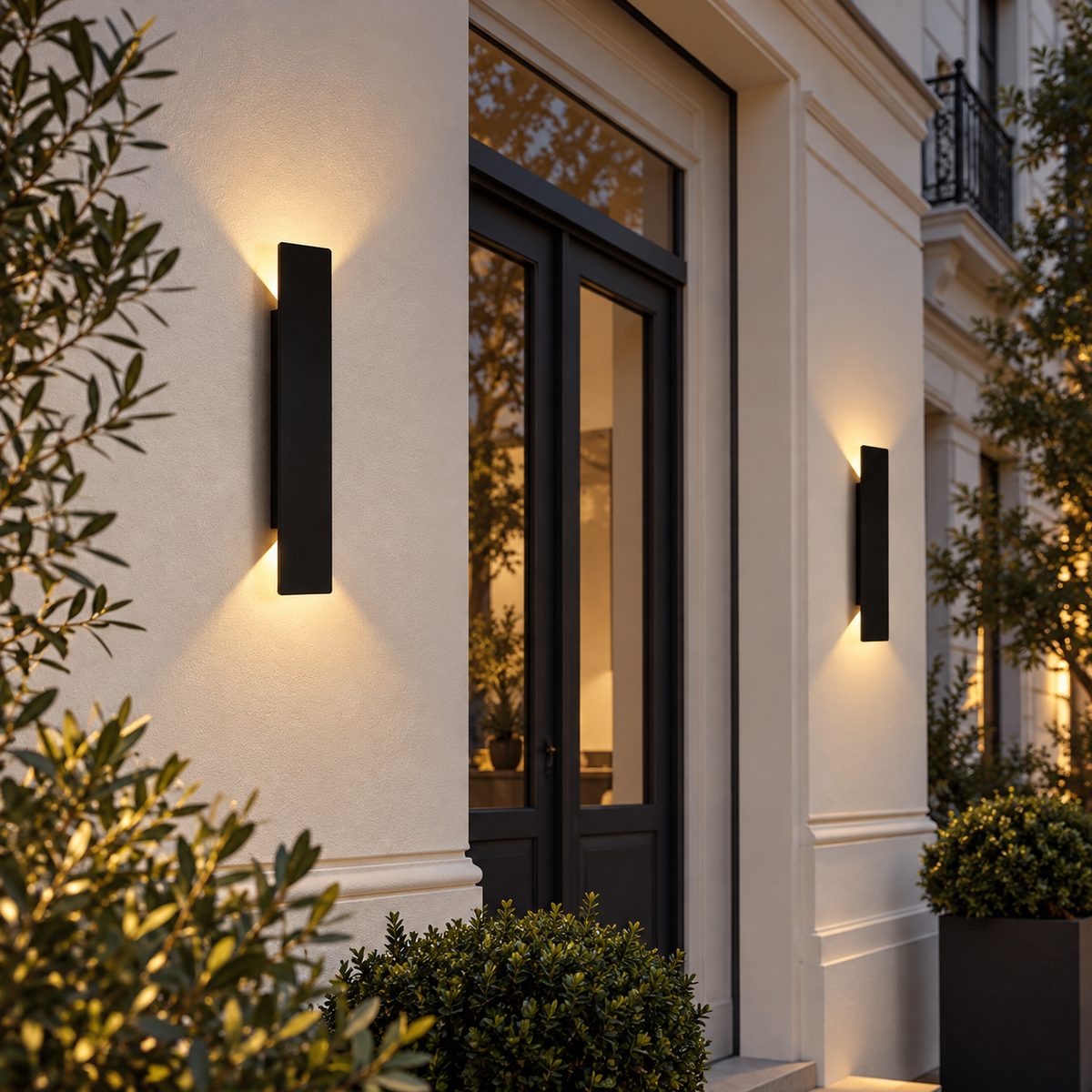 Lámpara de pared exterior Lumen Duo