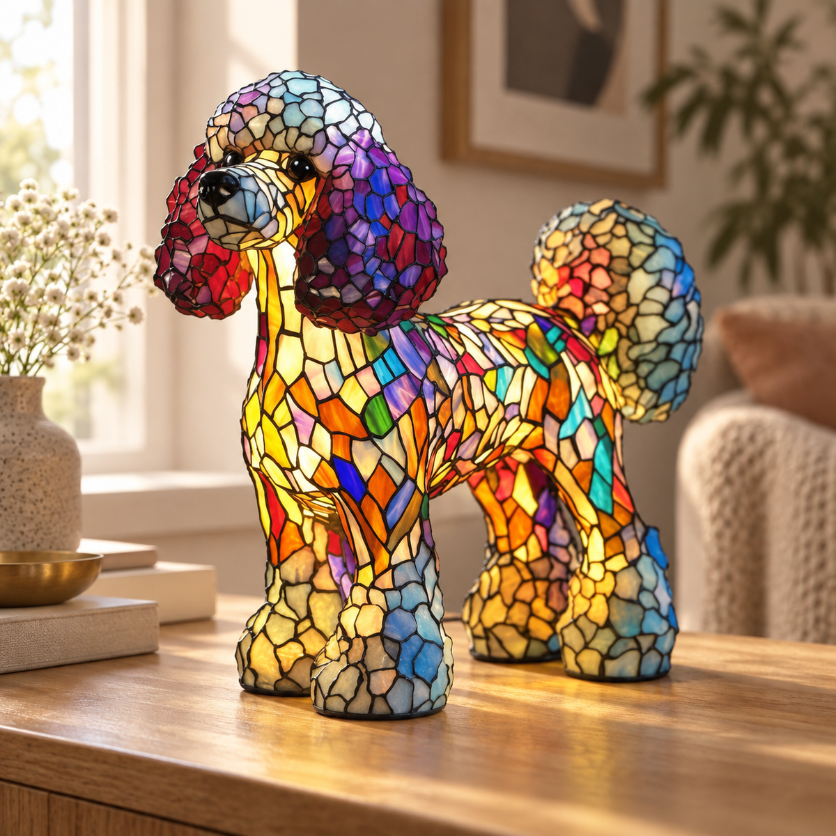 Lámpara de vidrio Mosaik — Poodle