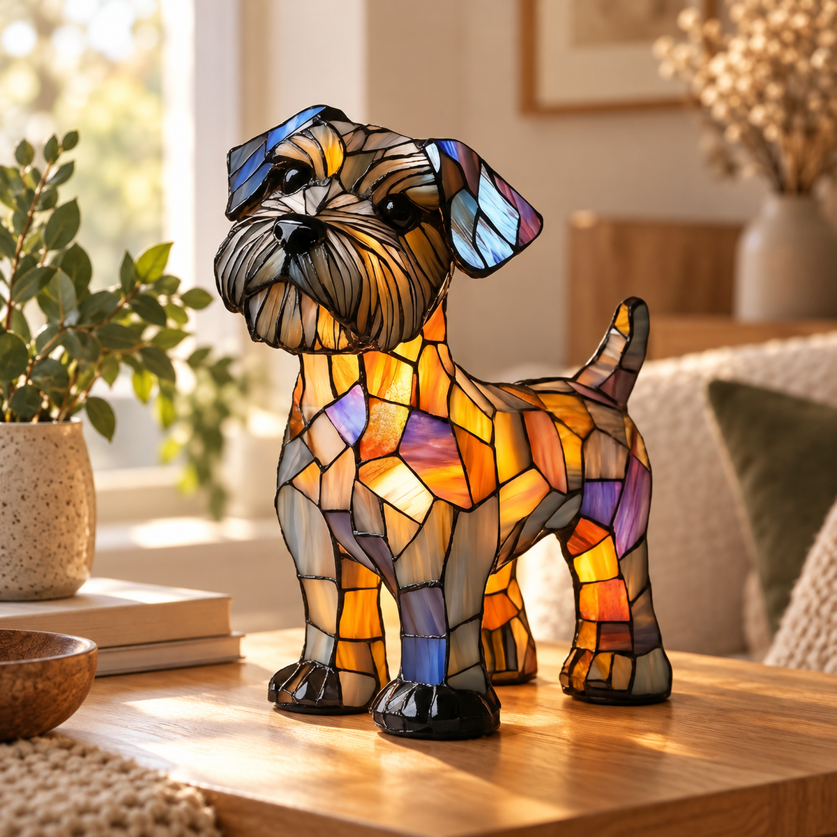 Lámpara de vidrio Mosaik — Schnauzer