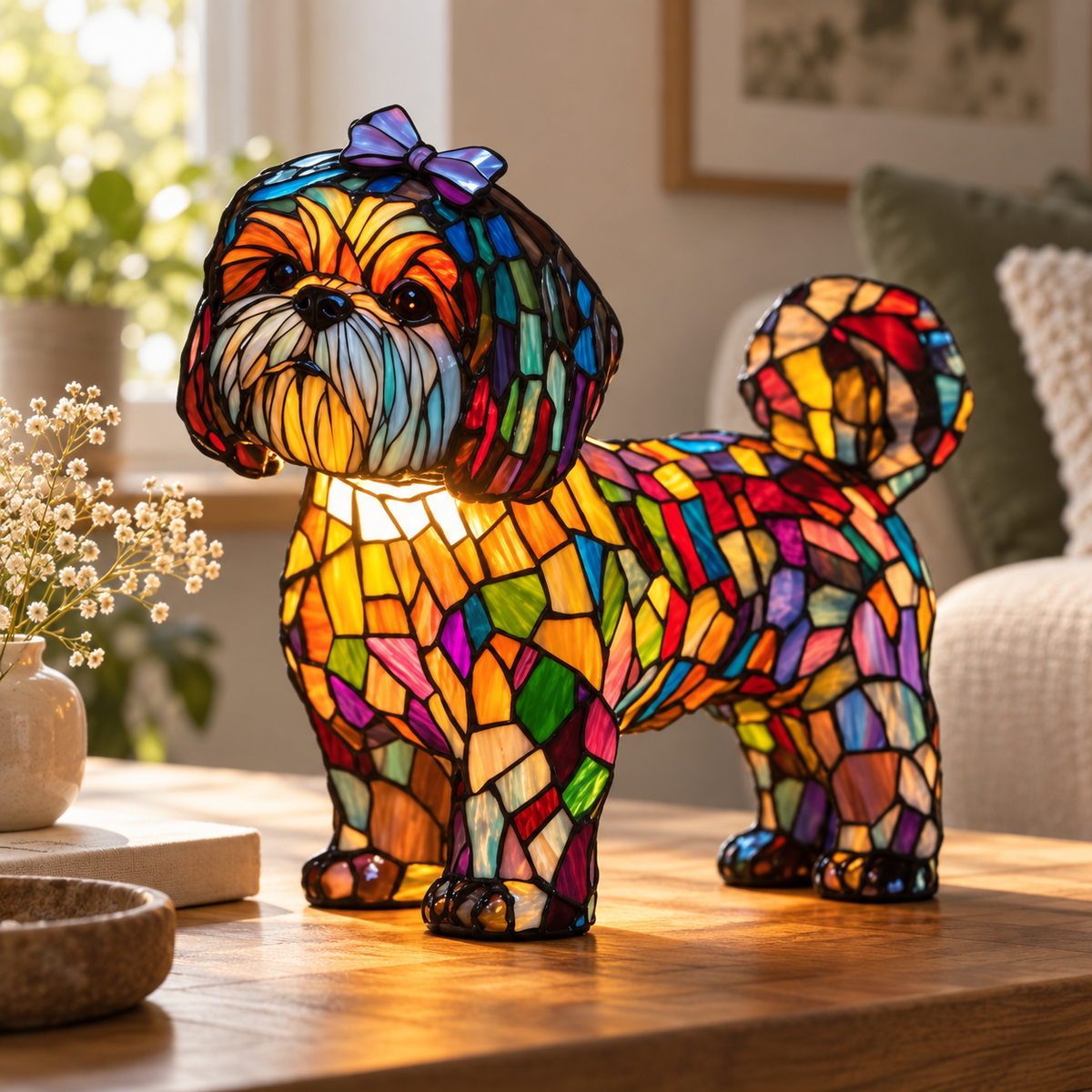 Lámpara de vidrio Mosaik — Shih Tzu