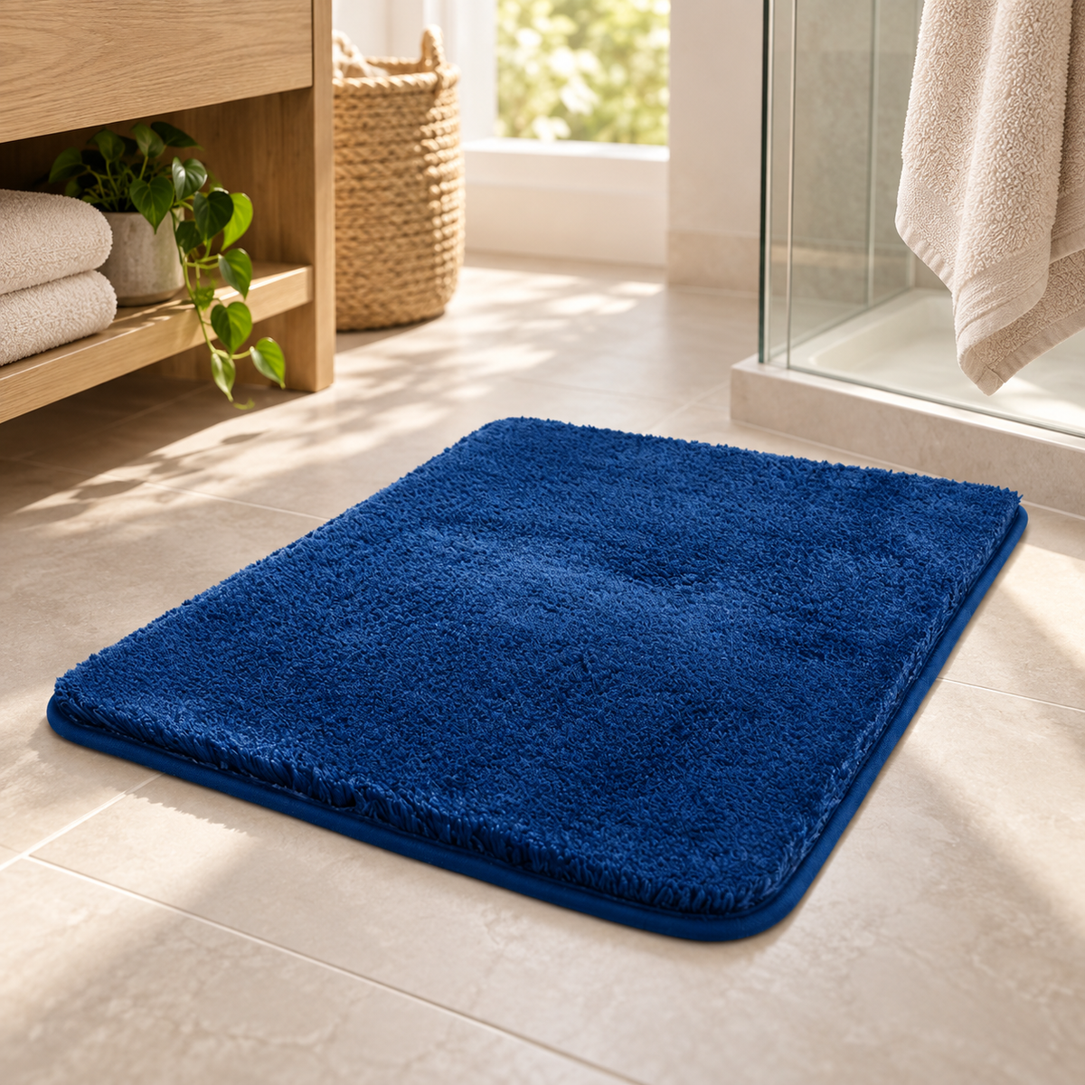 Alfombra de baño CloudStep — Azul oscuro