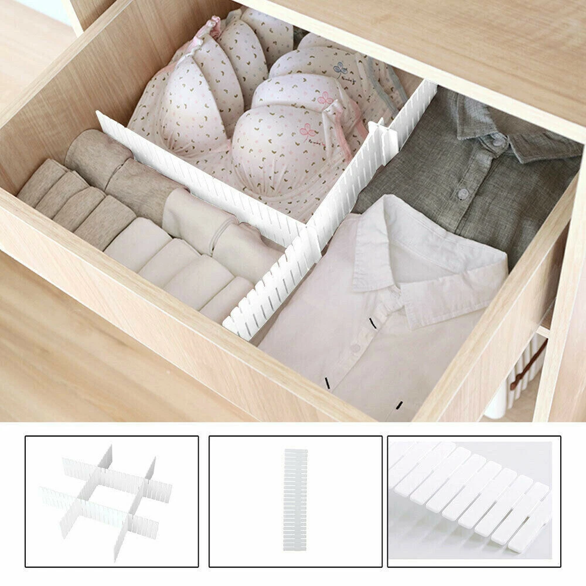 Set de 24 placas para organizar cajones — D1