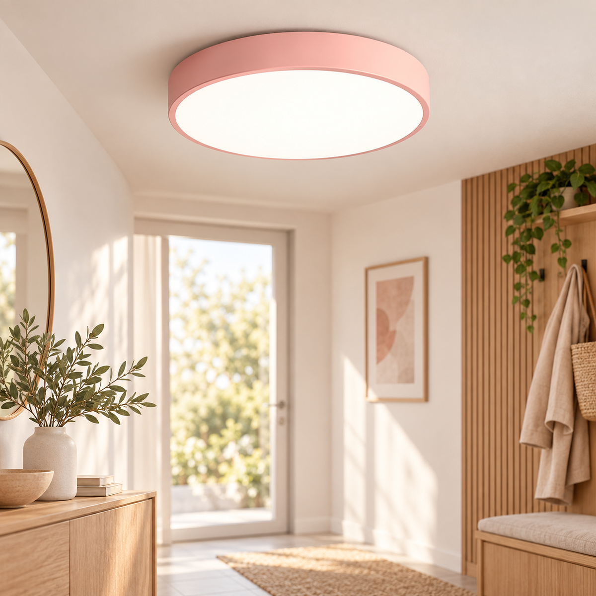 Plafón LED Solara — Rosa
